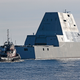 Illustration for article titled Navys New iZumwalt/i-Class Stealth Destroyer Helps Save Fishing Boat Skipper On First Outing